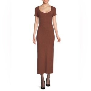 STAUD Camden Knit Midi Dress